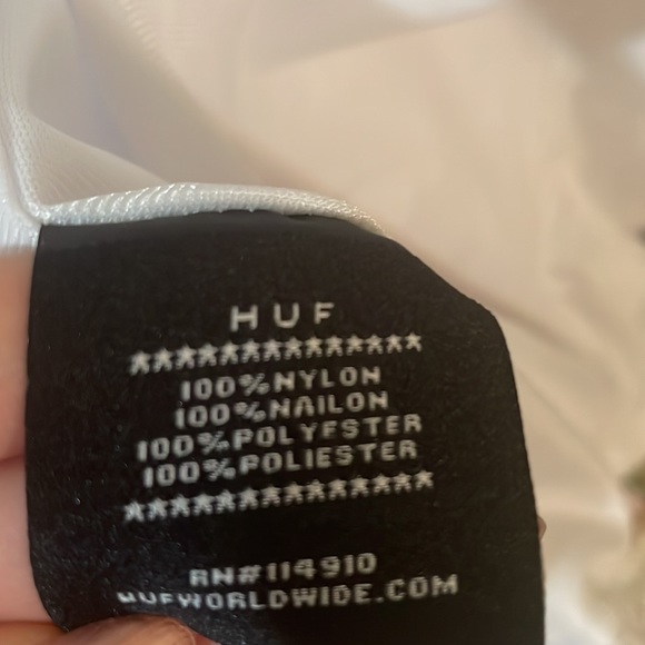 HUF Thrasher Huf World-wide White Wind Breaker Jacket Size Medium - Picture 9 of 9